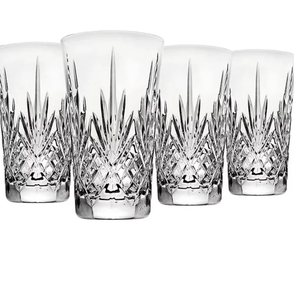 Set Of 4 Godinger Dublin Crystal Glass Set - Picture 3 of 9